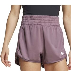 Women's Adidas Pacer Essentials Knit High-Rise Shorts